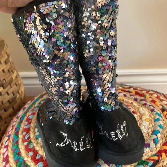 Juicy Couture  sequin boots - Picture 3 of 7